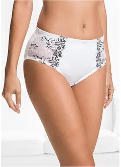 Slip modellante con ricamo delicato (pacco da 2), bonprix Slip modellante con ricamo delicato (pacco da 2), bonprix