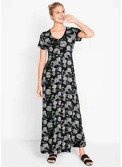 Abito in maglina lungo a maniche corte, bonprix Abito in maglina lungo a maniche corte, bonprix