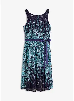 Abito in pizzo con cintura in satin da annodare, bonprix Abito in pizzo con cintura in satin da annodare, bonprix
