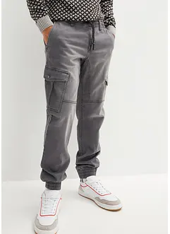 Jeans in felpa con tasche cargo regular fit, straight, bonprix Jeans in felpa con tasche cargo regular fit, straight, bonprix