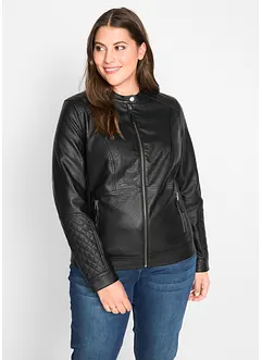Giacca in similpelle stile biker, bonprix Giacca in similpelle stile biker, bonprix