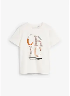 T-shirt con stampa glitterata, bonprix T-shirt con stampa glitterata, bonprix