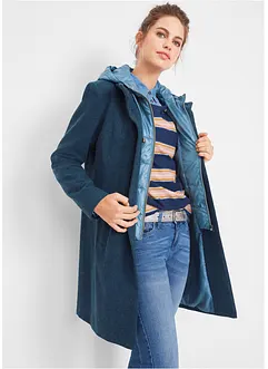 Cappotto corto in simil lana con effetto 2 in 1, bonprix Cappotto corto in simil lana con effetto 2 in 1, bonprix