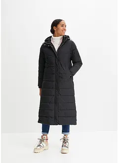 Giubbotto lungo trapuntato con cappuccio, bonprix Giubbotto lungo trapuntato con cappuccio, bonprix