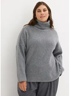 Maglione a collo alto a coste, bonprix Maglione a collo alto a coste, bonprix