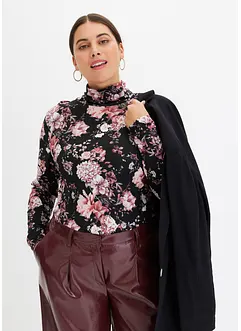 Maglia a maniche lunghe in misto viscosa morbido, bonprix Maglia a maniche lunghe in misto viscosa morbido, bonprix