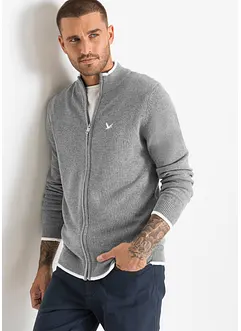 Cardigan in filato fine con colletto dritto e cotone riciclato, bonprix Cardigan in filato fine con colletto dritto e cotone riciclato, bonprix