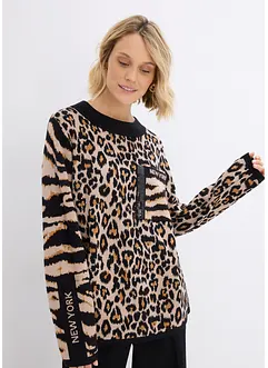 Maglione leopardato, bonprix Maglione leopardato, bonprix