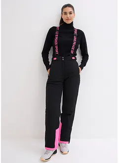 Pantaloni termici funzionali da neve impermeabili con bretelle staccabili, straight, bonprix Pantaloni termici funzionali da neve impermeabili con bretelle staccabili, straight, bonprix