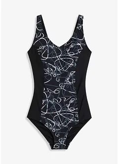 Costume intero con scollatura a V e effetto modellante leggero, bonprix Costume intero con scollatura a V e effetto modellante leggero, bonprix