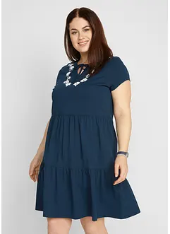 Abito tunica in cotone a maniche corte, bonprix Abito tunica in cotone a maniche corte, bonprix