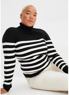 Maglione a collo alto in misto viscosa, bonprix Maglione a collo alto in misto viscosa, bonprix