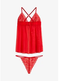 Baby doll e perizoma (set 2 pezzi), bonprix Baby doll e perizoma (set 2 pezzi), bonprix