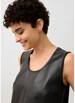 Canotta con davanti in nappa d'agnello, bonprix Canotta con davanti in nappa d'agnello, bonprix