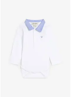 Body con colletto in puro cotone biologico, bonprix Body con colletto in puro cotone biologico, bonprix