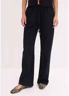 Pantaloni larghi con effetto operato, bonprix Pantaloni larghi con effetto operato, bonprix