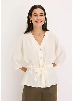 Camicetta con cintura da annodare, bonprix Camicetta con cintura da annodare, bonprix