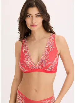 Bralette senza ferretto con pizzo colorato, bonprix Bralette senza ferretto con pizzo colorato, bonprix