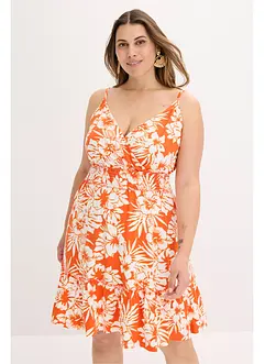 Abito con spalline in misto viscosa morbido fantasia, bonprix Abito con spalline in misto viscosa morbido fantasia, bonprix