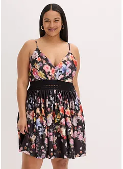 Miniabito con inserto effetto uncinetto, bonprix Miniabito con inserto effetto uncinetto, bonprix