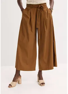 Pantaloni in popeline di cotone e cintura (set 2 pezzi), bonprix Pantaloni in popeline di cotone e cintura (set 2 pezzi), bonprix