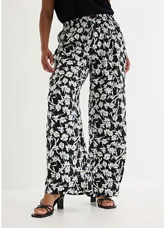 Pantaloni a palazzo in tessuto operato, bonprix Pantaloni a palazzo in tessuto operato, bonprix