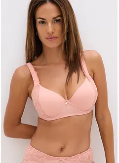 Reggiseno con coppe preformate e spalline imbottite, bonprix Reggiseno con coppe preformate e spalline imbottite, bonprix