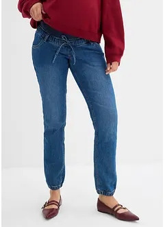 Joggers di jeans prémaman in cotone biologico, bonprix Joggers di jeans prémaman in cotone biologico, bonprix