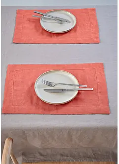 Tovagliette americane in lino (pacco da 2), bonprix Tovagliette americane in lino (pacco da 2), bonprix