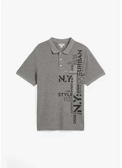 Polo a maniche corte in piquet di puro cotone, slim fit, bonprix Polo a maniche corte in piquet di puro cotone, slim fit, bonprix