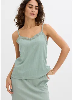 Top in crêpe leggero con spalline sottili, bonprix Top in crêpe leggero con spalline sottili, bonprix