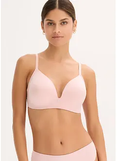 Reggiseno con coppe preformate senza ferretto in materiale lucido, bonprix Reggiseno con coppe preformate senza ferretto in materiale lucido, bonprix