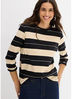 Maglia a maniche lunghe in cotone pesante, bonprix Maglia a maniche lunghe in cotone pesante, bonprix