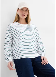 Maglia a maniche lunghe in puro cotone biologico, bonprix Maglia a maniche lunghe in puro cotone biologico, bonprix