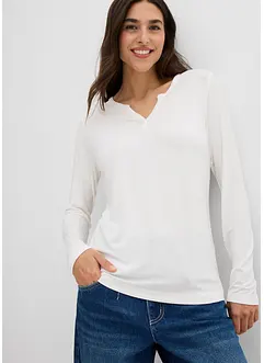 Maglia a maniche lunghe in misto viscosa morbido, bonprix Maglia a maniche lunghe in misto viscosa morbido, bonprix