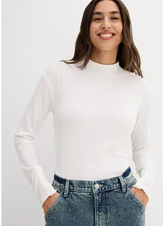 Maglia a maniche lunghe a coste, bonprix Maglia a maniche lunghe a coste, bonprix