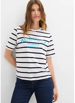 T-shirt in puro cotone a righe, bonprix T-shirt in puro cotone a righe, bonprix
