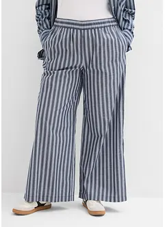 Pantaloni a palazzo in puro cotone, bonprix Pantaloni a palazzo in puro cotone, bonprix