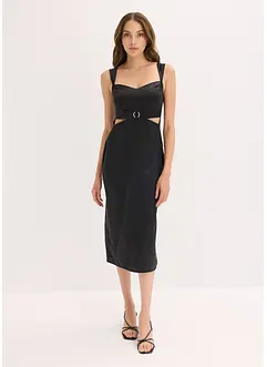 Abito lungo in satin fluente, bonprix Abito lungo in satin fluente, bonprix