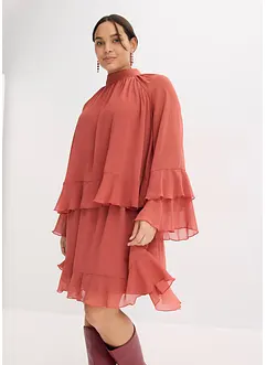 Abito di chiffon con volant, bonprix Abito di chiffon con volant, bonprix