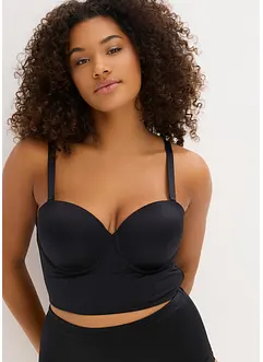 Canotta con reggiseno multiway integrato con coppe preformate ed effetto lucido, bonprix Canotta con reggiseno multiway integrato con coppe preformate ed effetto lucido, bonprix