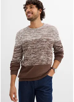 Maglione dalla linea comfort in filato fine misto cotone, bonprix Maglione dalla linea comfort in filato fine misto cotone, bonprix