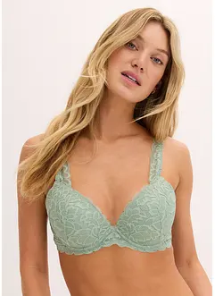 Reggiseno con coppe preformate e pizzo floreale, bonprix Reggiseno con coppe preformate e pizzo floreale, bonprix