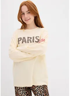 Maglia a maniche lunghe in puro cotone biologico, bonprix Maglia a maniche lunghe in puro cotone biologico, bonprix