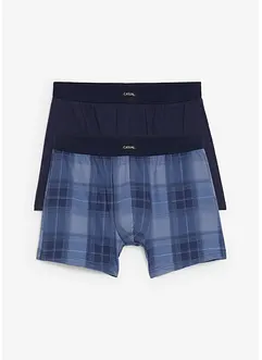 Boxer midi aderenti con cotone (pacco da 2), bonprix Boxer midi aderenti con cotone (pacco da 2), bonprix