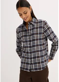 Camicia di flanella in puro cotone, bonprix Camicia di flanella in puro cotone, bonprix