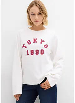 Maglia a maniche lunghe in puro cotone, bonprix Maglia a maniche lunghe in puro cotone, bonprix