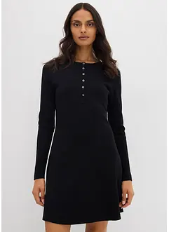 Abito in misto cotone elasticizzato a coste, bonprix Abito in misto cotone elasticizzato a coste, bonprix