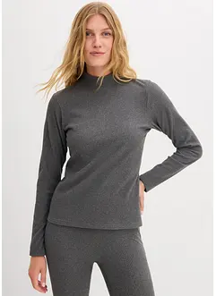 Maglietta termica con collo dritto, bonprix Maglietta termica con collo dritto, bonprix