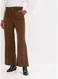 Pantaloni di velluto a coste con gambe larghe, bonprix Pantaloni di velluto a coste con gambe larghe, bonprix